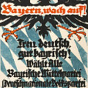 German Campaign Poster, 1918 Art Print
