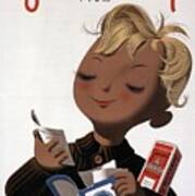 Gevaert Film - Little Boy With Photofilm - Vintage Belgian Advertising Poster Art Print