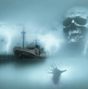 Ghost Ship 0002 Art Print