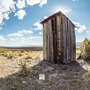Ghost Town Outhouse Art Print