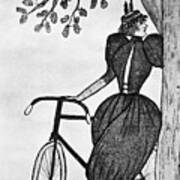 Gibson Girl: Bicycle Art Print