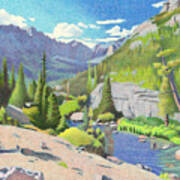 Glacier Gorge Art Print