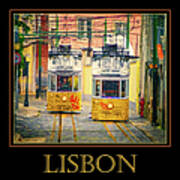 Gloria Funicular Lisbon Poster Art Print