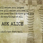 Go Ask Alice Art Print