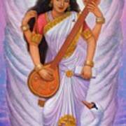 Goddess Saraswati Art Print