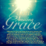 God's Amazing Gift Of Grace Art Print