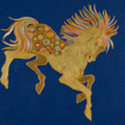 Golden Pegasus Art Print