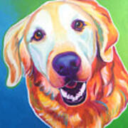 Golden Retriever - Daisy Mae Art Print