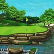 Golf Green Hole 16 Art Print