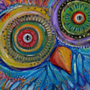 Googly-eyed Owl Art Print