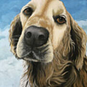 Gracie - Golden Retriever Dog Portrait Art Print