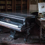 Grand Piano, Ninfa, Rome Italy Art Print