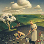 Grant Wood Art Print