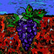 Grape Jazz Digital Art Print