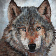 Gray Wolf Art Print