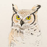 Great Horned Owl Art Print