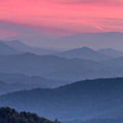 Great Smoky Mountain Sunset Art Print