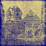Great Sphinx And Pyramid Of Khafre Art Print