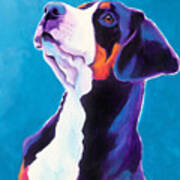 Greater Swiss Mountain Dog - Defender Art Print