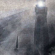 Guiding Light Distressed Art Print