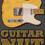 Guitar Nut Shirt Art Print