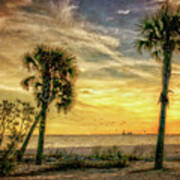 Gulfport Sunset Art Print
