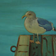 Gull And Ring Art Print