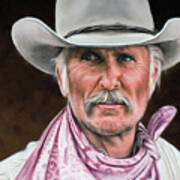 Gus Mccrae Texas Ranger Art Print