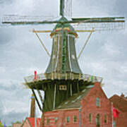 Haarlem Windmill Art Print