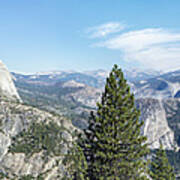 Half Dome From Washburn Point Pano Art Print