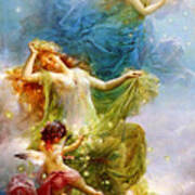 Hans Zatzka Angel Art Print