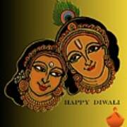 Happy Diwali Art Print