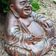 Happy Garden Buddha Art Print