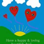 Happy Hearts Art Print