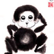 Happy Year Of The Monkey Art Print