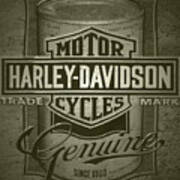 Harley-davidson Advertisement Art Print