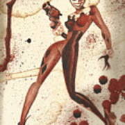 Harley Quinn - Dry Blood Art Print