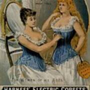 Harness Electric Corsets Vintage Advert Art Print