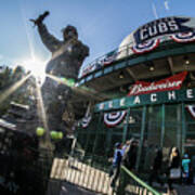 Harry Caray Statue After World Series Win Art Print