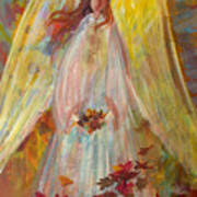 Harvest Autumn Angel Art Print