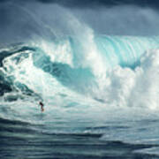 Hawaii Surfing Jaws 1 Art Print