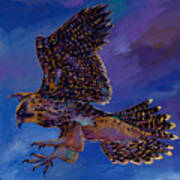 Hawk Flight Art Print