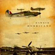 Hawker Hurricane Raf Art Print