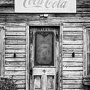 Hazel's Cafe Door, St. Simons Island, Georgia Art Print