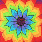 Heart Peace Mandala Art Print