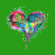 Hearts 6 T-shirt Art Print