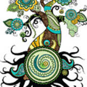 Henna Tree Of Life Art Print