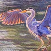 Heron Majesty Art Print