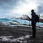 Hike To Matanuska Glacier Art Print