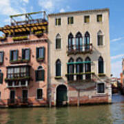 Historic Houses And Canals In Venice Italy Art Print